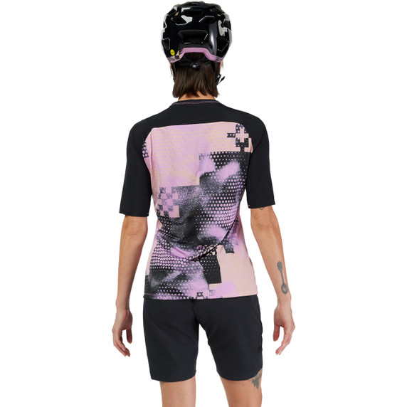 FOX Womens Flexair Ascent SS Jersey Pulse Desert Rose