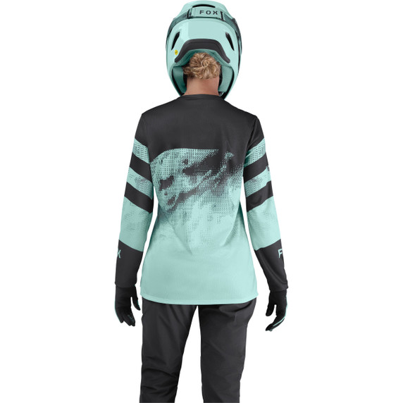 FOX Womens Ranger LS Jersey Kairos Turquoise