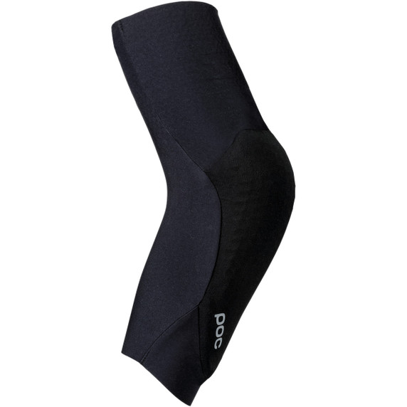 Black POC elbow guards with white logo