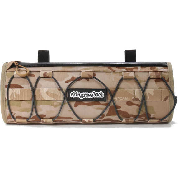 skingrowsback Wide Boy Handlebar Bag - Brown Camo