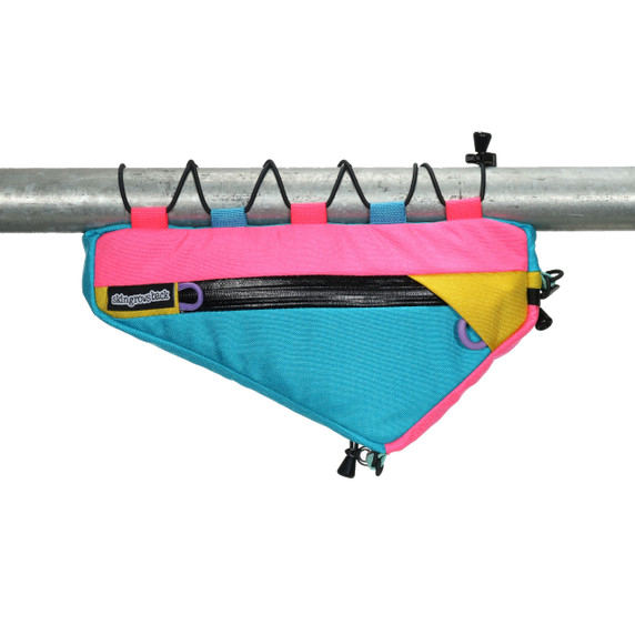 skingrowsback Wedge Lace Up Frame Bag - Rainbow