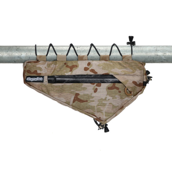 skingrowsback Wedge Lace Up Frame Bag - Brown Camo