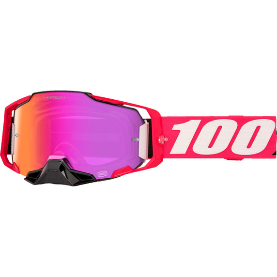100% Armega HiPER Goggles Kloug Mirror Dark Red