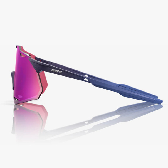 100% Hypercraft XS Sunglasses Satin Storm Metallic Purple Mirror
