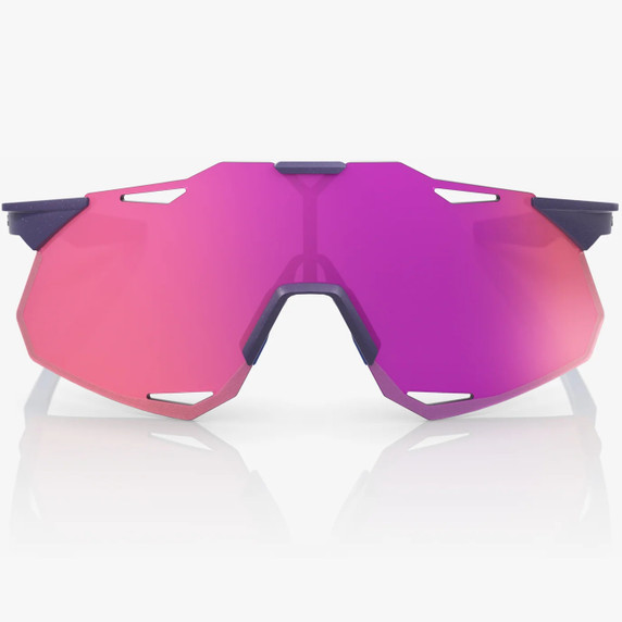 100% Hypercraft XS Sunglasses Satin Storm Metallic Purple Mirror