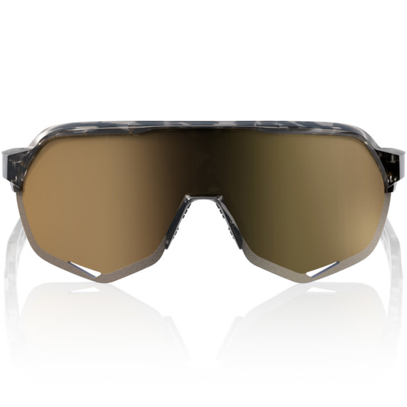 100% S2 Sunglasses  Gloss Black Havana Soft Gold Mirror