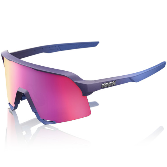 100% S3 Sunglasses Satin Storm Metallic Purple Mirror