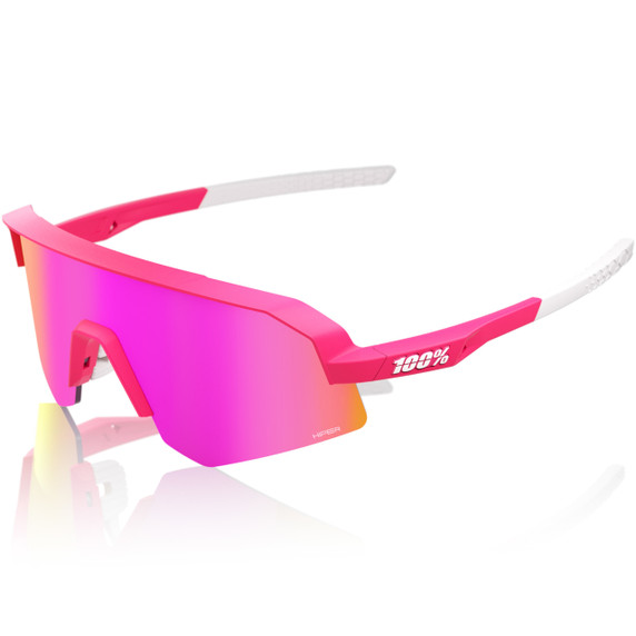 100% Slendale SL Sunglasses Satin Pitaya HiPER Vital Pink Mirror