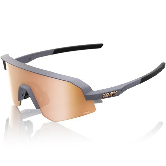 100% Slendale SL Sunglasses Soft Tact Grey HiPER Copper Mirror