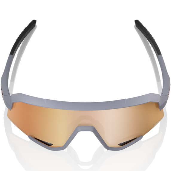 100% Slendale Sunglasses Soft Tact Grey HiPER Copper Mirror