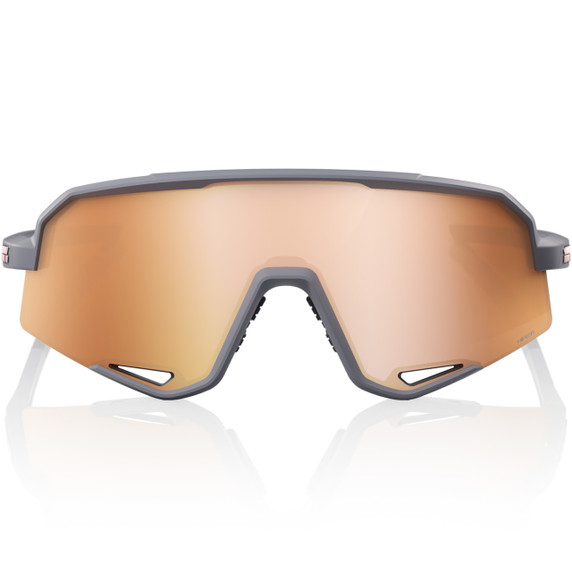 100% Slendale Sunglasses Soft Tact Grey HiPER Copper Mirror