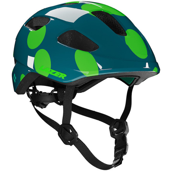 Lazer Nutz 2.0 KinetiCore Kids Helmet Green Dots