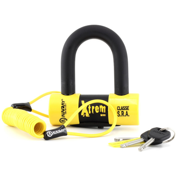 Auvray Block Disc XtremMini SRA Class U-Lock w/cable