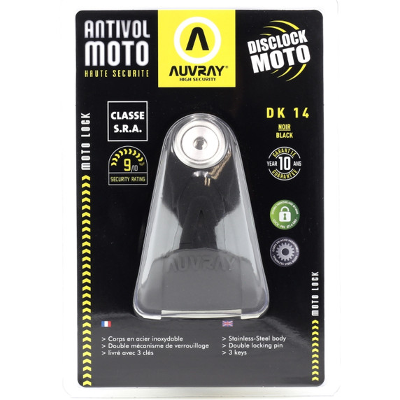 Auvray DK-14 SRA Class Disc Lock Black