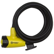 Auvray Spiral City Lock w/Mount 15mm x 150cm Black
