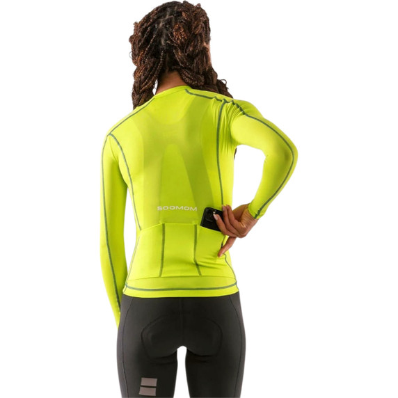 Soomom Women's Base LS Jersey - Lime
