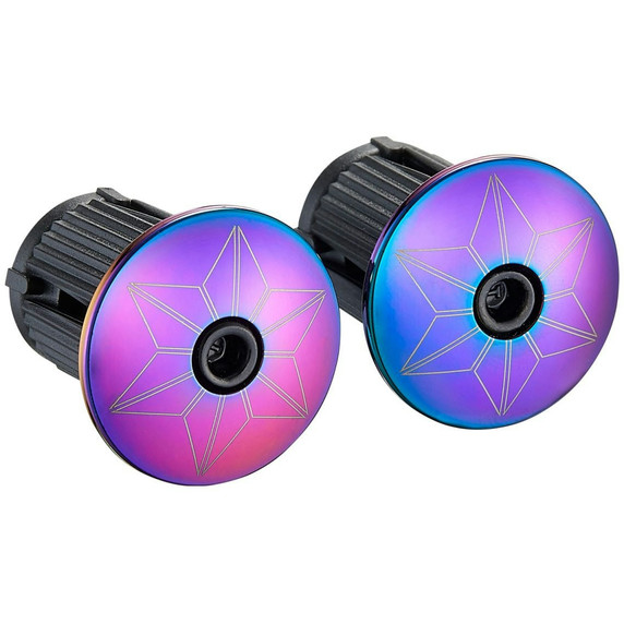 Supacaz Star Plugz Bar Plugs Oil Slick