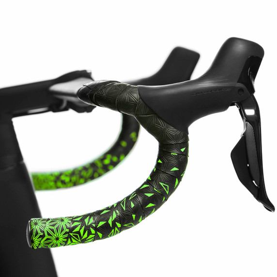 Supacaz Super Sticky Kush Star Fade Bar Tape Neon Yellow