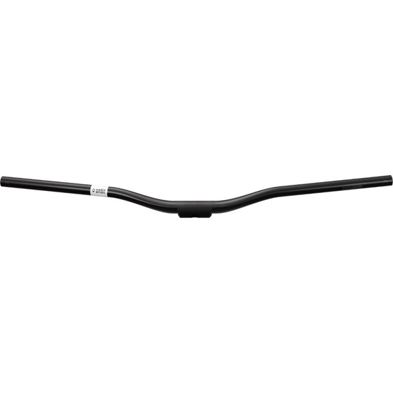 Black handlebar with white logo