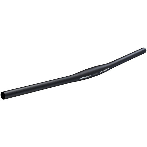 Black handlebar with white logos