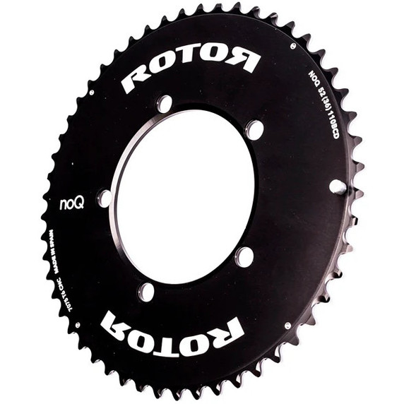 Rotor noQ Aero BCD110x5 52T Outer Chainring Black