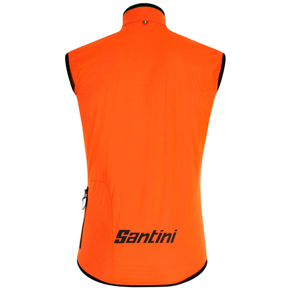 Santini SMS Guard Nimbus Rain Vest Fluro Orange