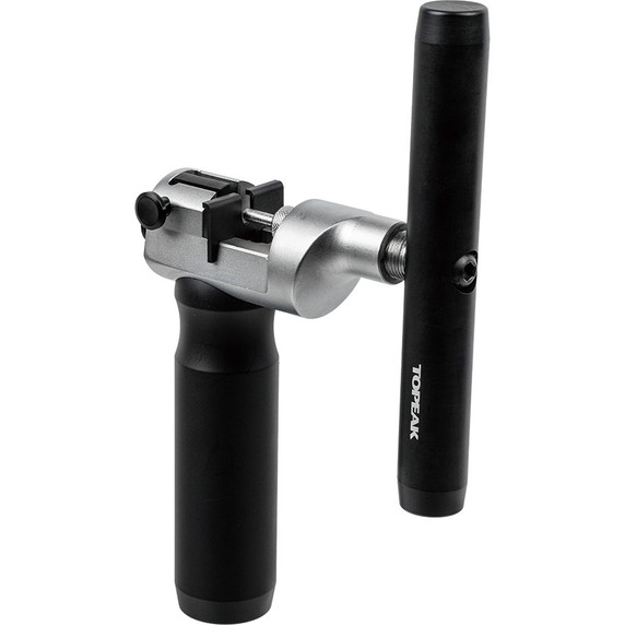 Black and silver chain tool