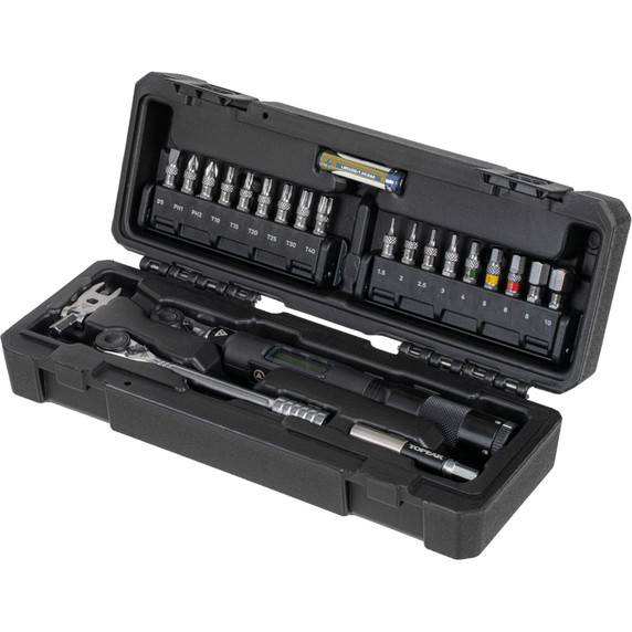 Black tool kit in hard case