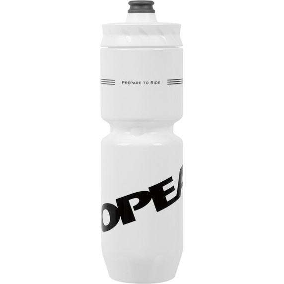 White water bottle with black logo