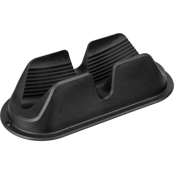 Black plastic wheel chock