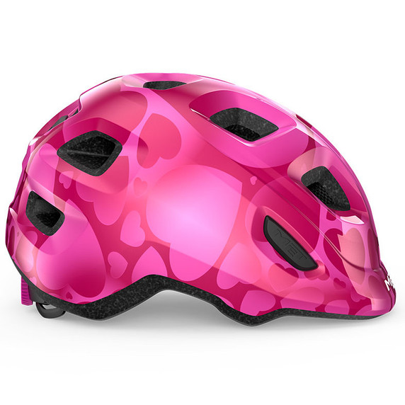 Met Hooray Youth Helmet Pink Hearts