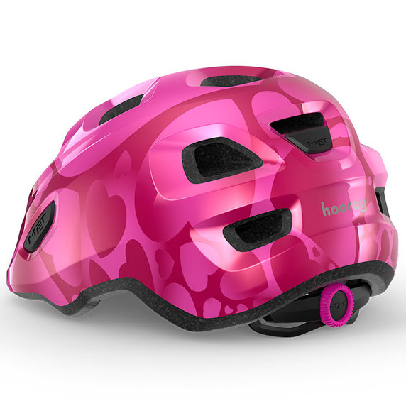 Met Hooray Youth Helmet Pink Hearts