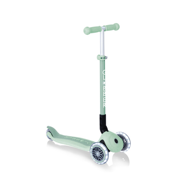 Globber Ecologic Primo Foldable Scooter w/Lights Pistachio