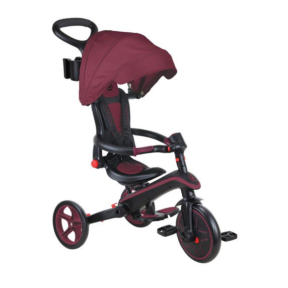 Globber Explorer Trike 4in1 Foldable Burgundy