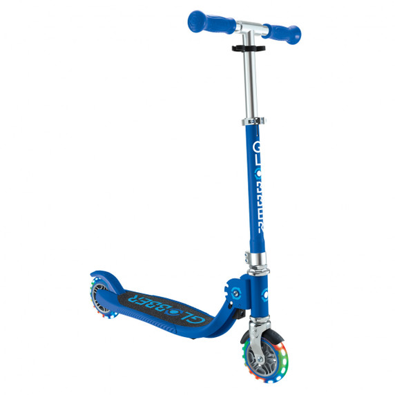 Globber Flow Foldable Junior w/Lights Navy Blue/Sky Blue