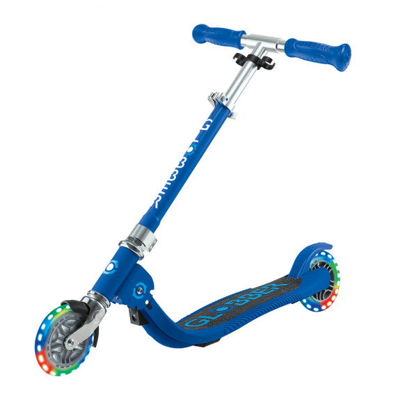 Globber Flow Foldable Junior w/Lights Navy Blue/Sky Blue
