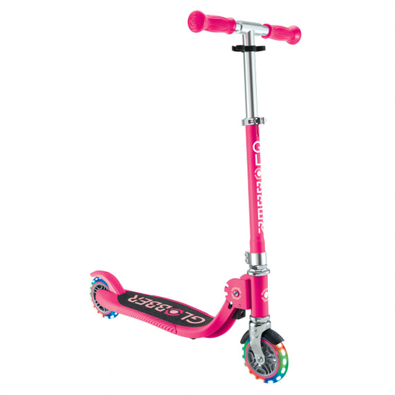 Globber Flow Foldable Junior w/Lights Pastel Pink/Fuchsia