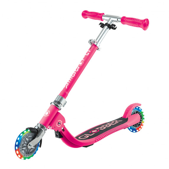 Globber Flow Foldable Junior w/Lights Pastel Pink/Fuchsia