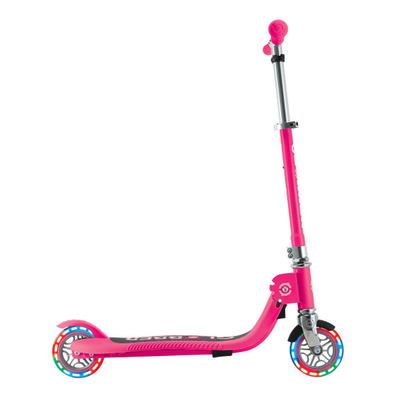 Globber Flow Foldable Junior w/Lights Pastel Pink/Fuchsia