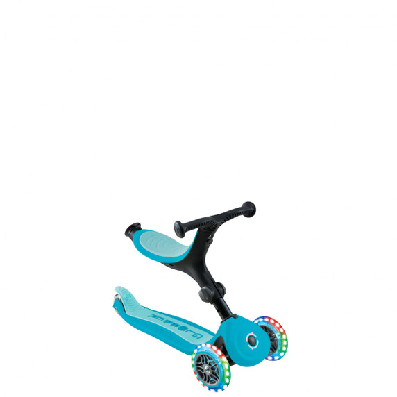 Globber Go Up Active Lights 360 Aqua/Soft Cyan