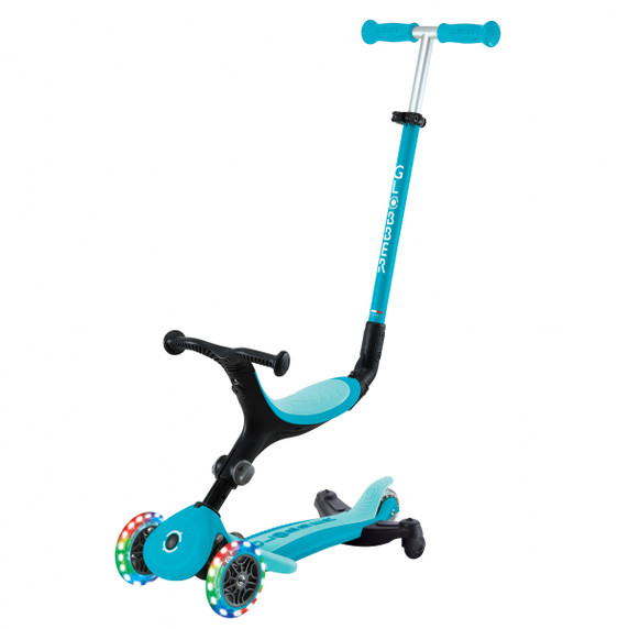 Globber Go Up Active Lights 360 Aqua/Soft Cyan