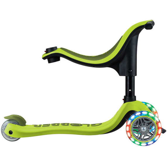 Globber Go Up Sporty Lights V2 Lime Green/Khaki