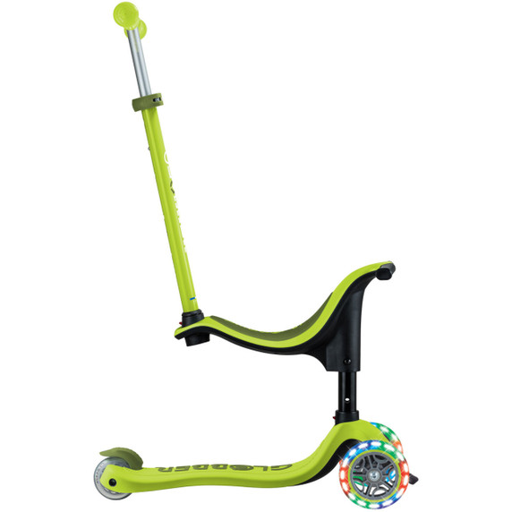 Globber Go Up Sporty Lights V2 Lime Green/Khaki