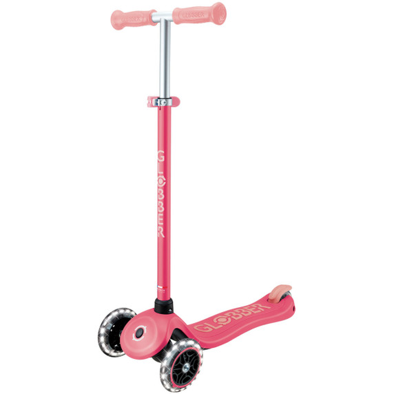 Globber Primo Plus Glow Lights Coral Pink