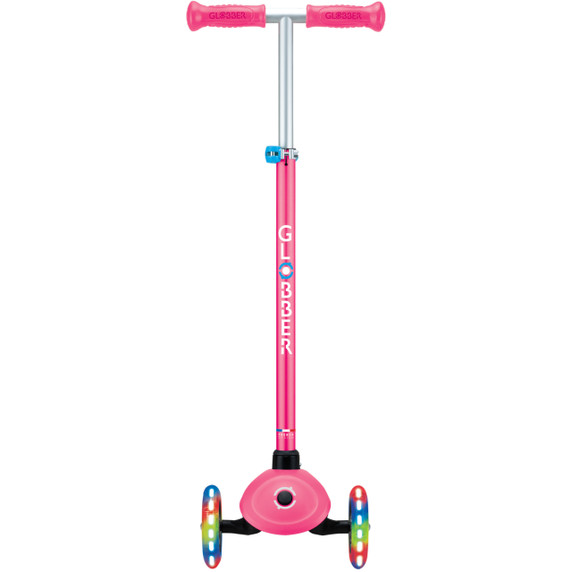 Globber Primo Plus with Lights Fuchsia Pink/Sky Blue