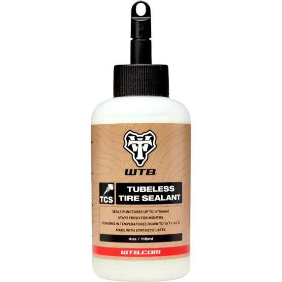 WTB TCS Tubeless Sealant 118ml w/Injector Lid + Valve Core Cap