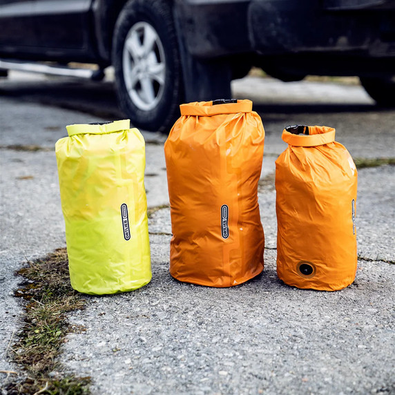 Ortlieb 7L PS10 Compression Dry Bag with Valve Orange
