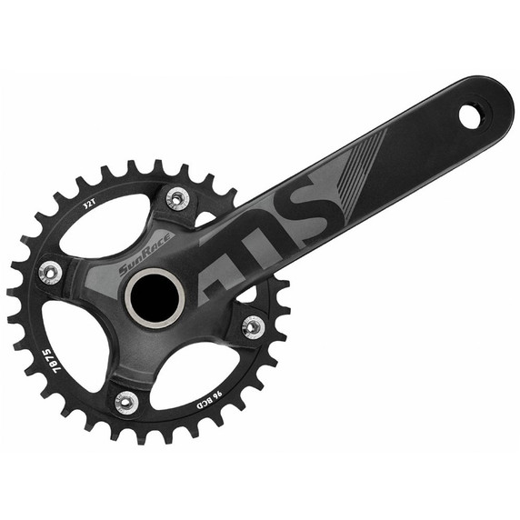 Sunrace FCM30V 175mm 34T MTB Crankset Black
