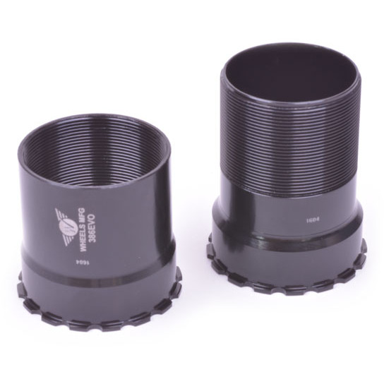 Wheels MFG 386EVO Zero Ceramic 30mm PressFit Threaded Bottom Bracket Black