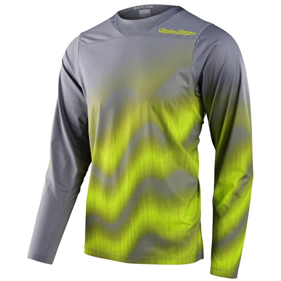 Troy Lee Designs Skyline Chill LS Jersey Waves Light Grey